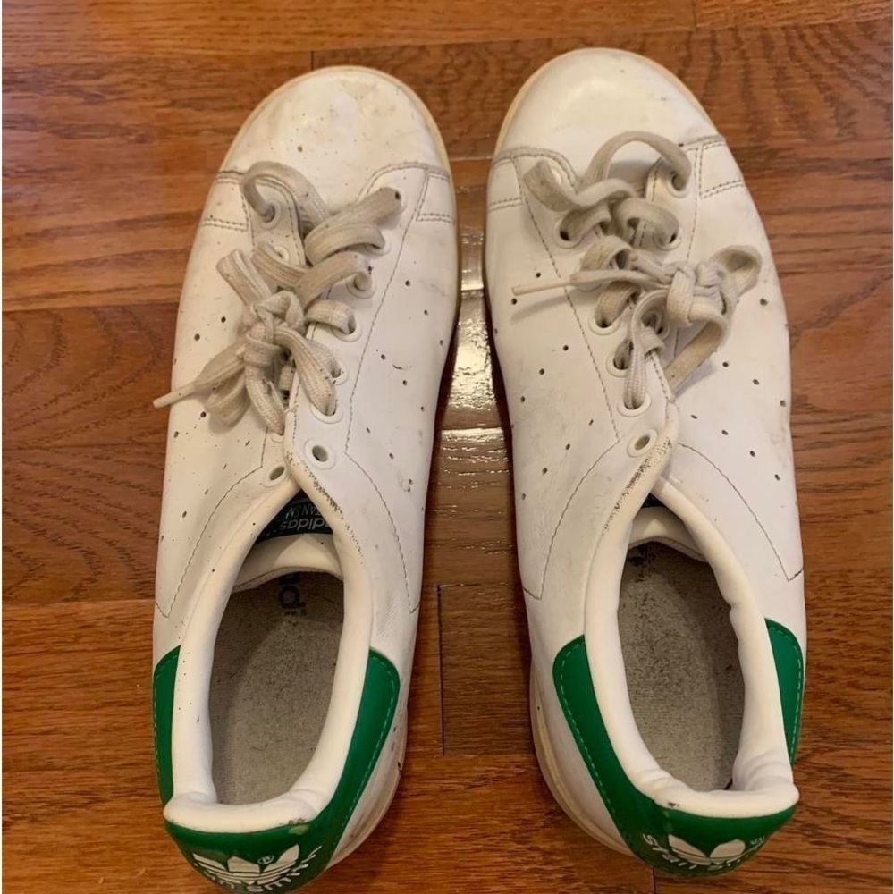 MENS ADIDAS STAN SMITH TENNIS SHOES WHITE GREEN 8.5 STREETWEAR COLLEGE VOGUE